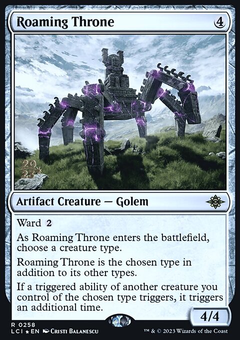 Roaming Throne, The Lost Caverns of Ixalan Promos #258s, Magic: The Gathering card