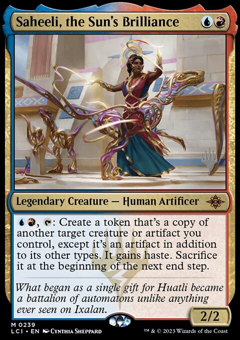 Saheeli, the Sun's Brilliance, The Lost Caverns of Ixalan Promos #239p, Magic: The Gathering card