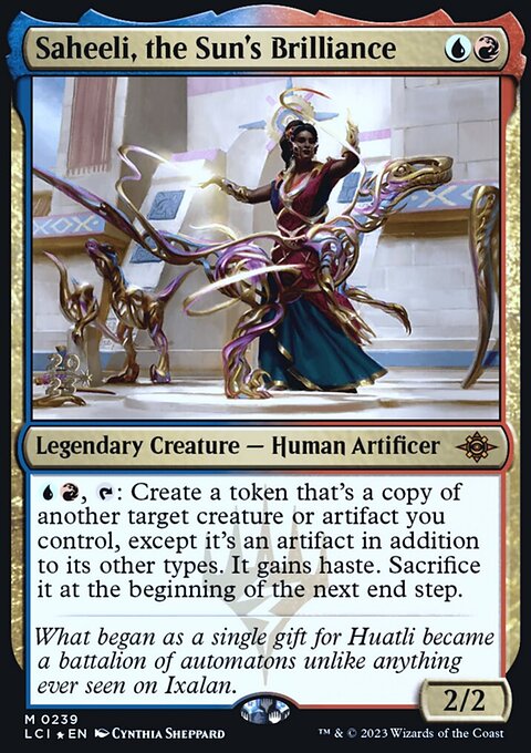 Saheeli, the Sun's Brilliance, The Lost Caverns of Ixalan Promos #239s, Magic: The Gathering card