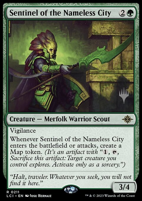 Sentinel of the Nameless City, The Lost Caverns of Ixalan Promos #211p, Magic: The Gathering card