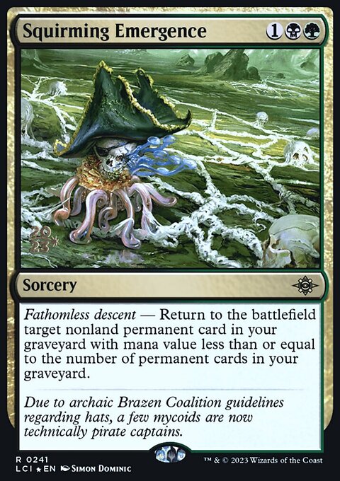 Squirming Emergence, The Lost Caverns of Ixalan Promos #241s, Magic: The Gathering card