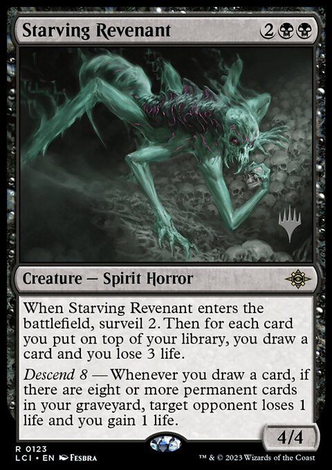 Starving Revenant, The Lost Caverns of Ixalan Promos #123p, Magic: The Gathering card