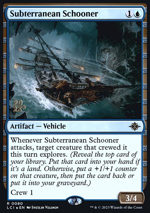 Subterranean Schooner, The Lost Caverns of Ixalan Promos #80s, Magic: The Gathering card