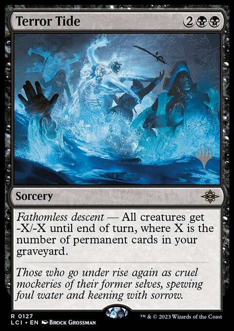 Terror Tide, The Lost Caverns of Ixalan Promos #127p, Magic: The Gathering card