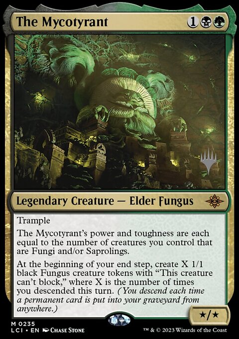 The Mycotyrant, The Lost Caverns of Ixalan Promos #235p, Magic: The Gathering card