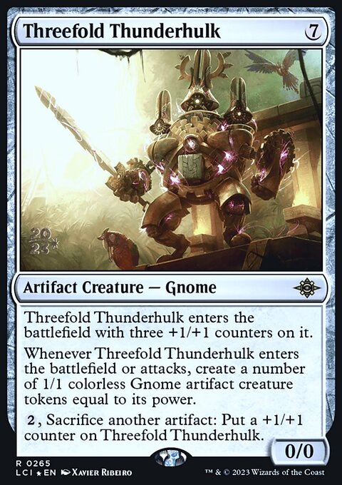 Threefold Thunderhulk, The Lost Caverns of Ixalan Promos #265s, Magic: The Gathering card