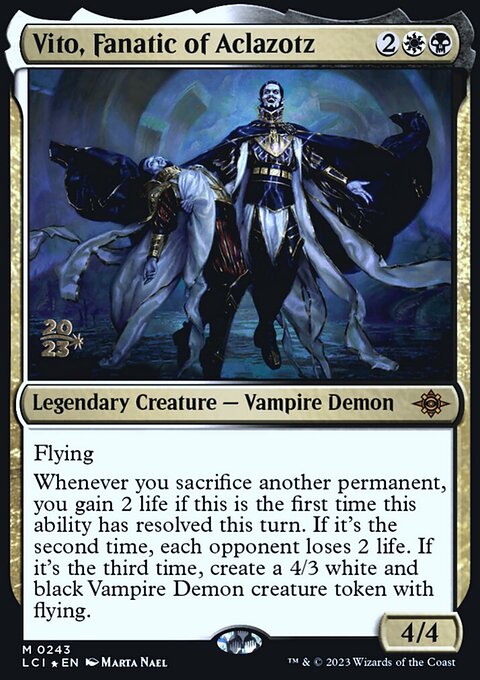 Vito, Fanatic of Aclazotz, The Lost Caverns of Ixalan Promos #243s, Magic: The Gathering card