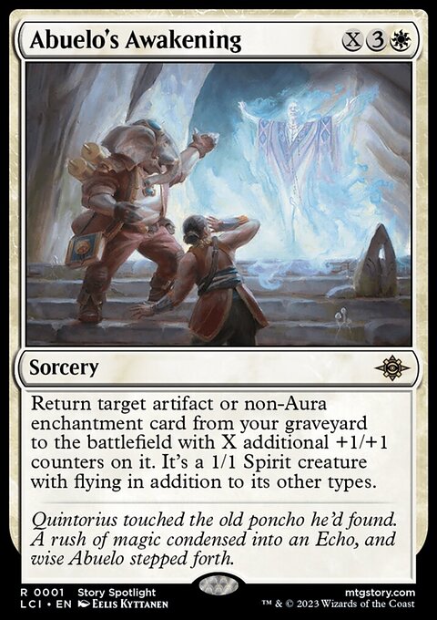 Abuelo's Awakening, The Lost Caverns of Ixalan #1, Magic: The Gathering card