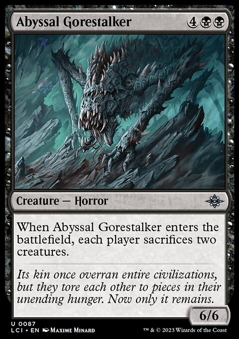 Abyssal Gorestalker, The Lost Caverns of Ixalan #87, Magic: The Gathering card