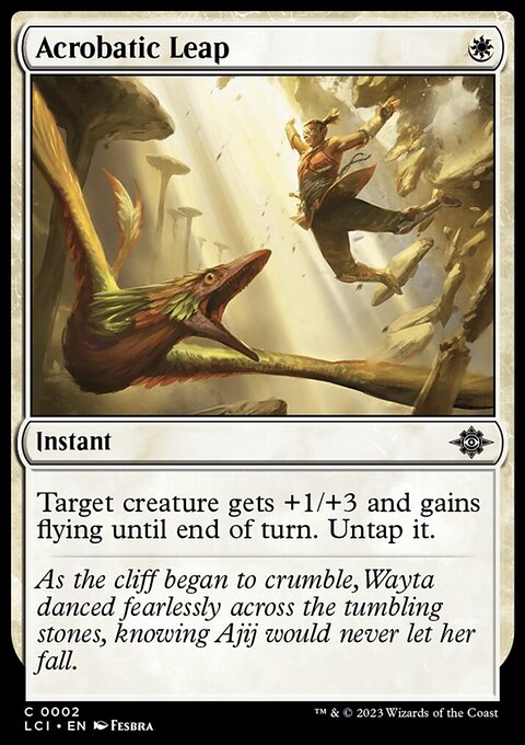 Acrobatic Leap, The Lost Caverns of Ixalan #2, Magic: The Gathering card