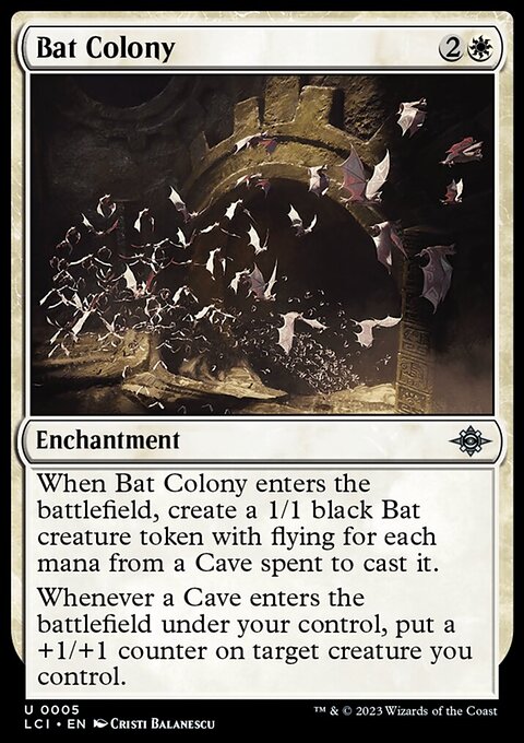 Bat Colony, The Lost Caverns of Ixalan #5, Magic: The Gathering card