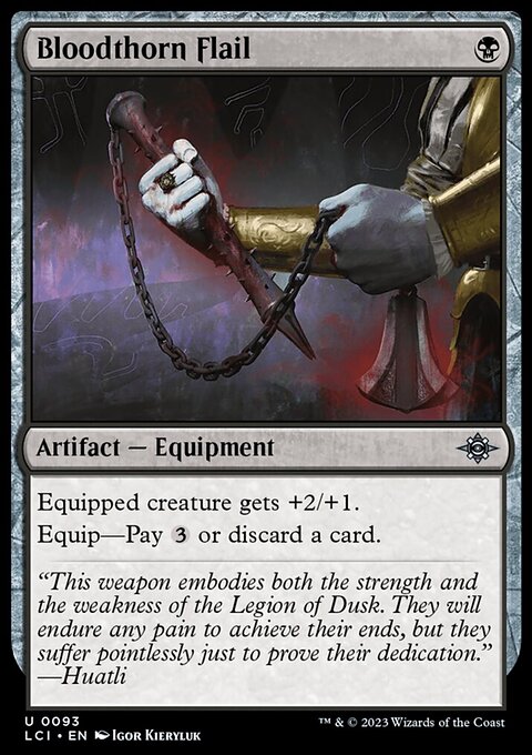 Bloodthorn Flail, The Lost Caverns of Ixalan #93, Magic: The Gathering card