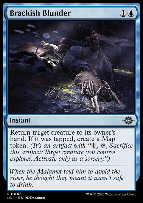 Brackish Blunder, The Lost Caverns of Ixalan #46, Magic: The Gathering card