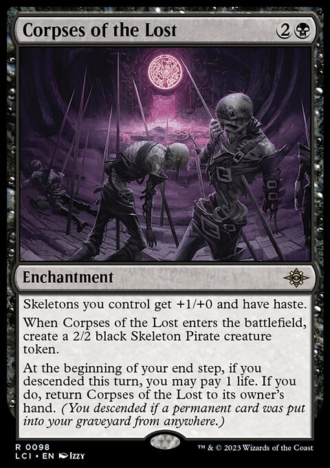 Corpses of the Lost, The Lost Caverns of Ixalan #98, Magic: The Gathering card