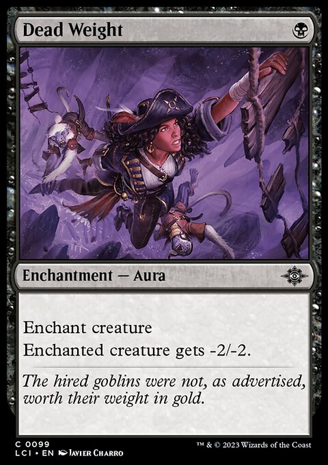 Dead Weight, The Lost Caverns of Ixalan #99, Magic: The Gathering card