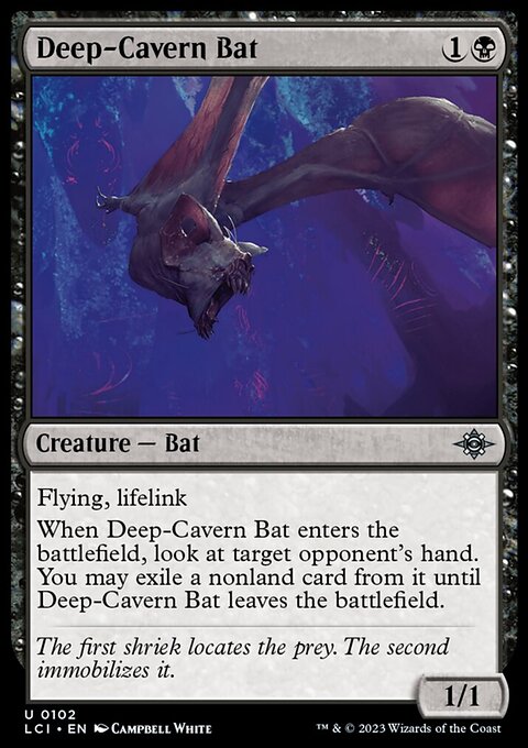 Deep-Cavern Bat, The Lost Caverns of Ixalan #102, Magic: The Gathering card