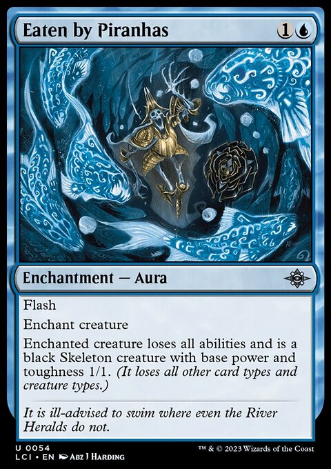 Eaten by Piranhas, The Lost Caverns of Ixalan #54, Magic: The Gathering card