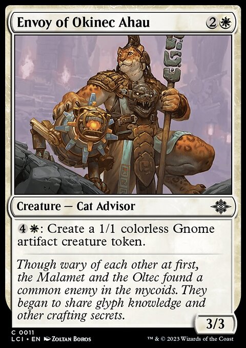 Envoy of Okinec Ahau, The Lost Caverns of Ixalan #11, Magic: The Gathering card