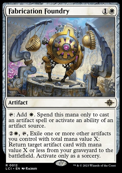 Fabrication Foundry, The Lost Caverns of Ixalan #12, Magic: The Gathering card