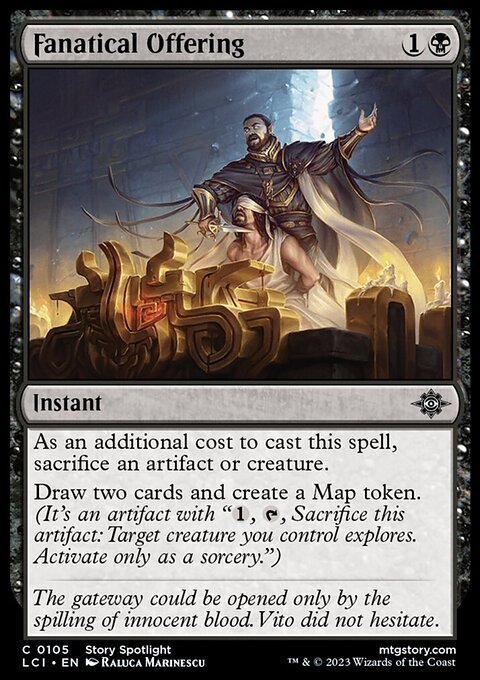 Fanatical Offering, The Lost Caverns of Ixalan #105, Magic: The Gathering card