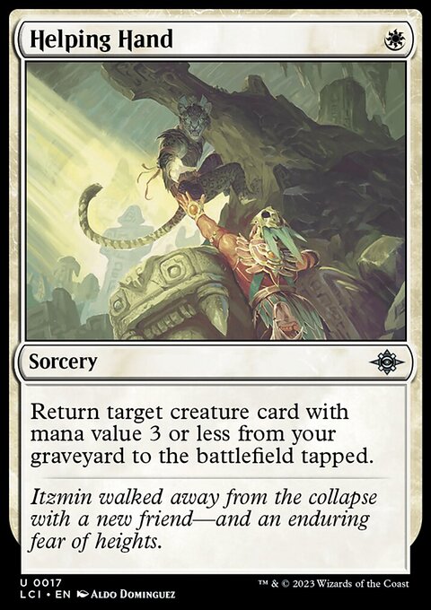 Helping Hand, The Lost Caverns of Ixalan #17, Magic: The Gathering card