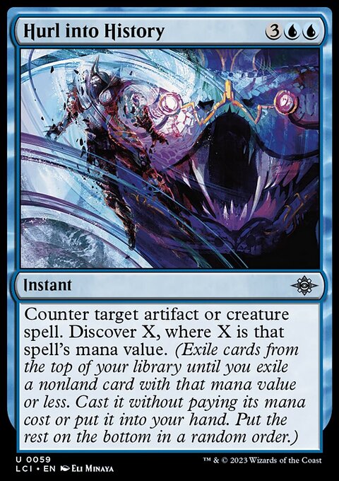Hurl into History, The Lost Caverns of Ixalan #59, Magic: The Gathering card