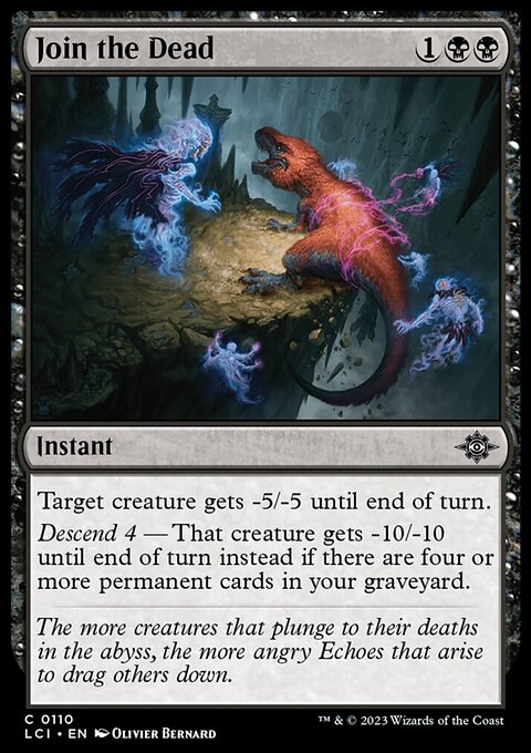 Join the Dead, The Lost Caverns of Ixalan #110, Magic: The Gathering card