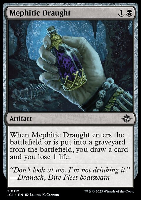 Mephitic Draught, The Lost Caverns of Ixalan #112, Magic: The Gathering card