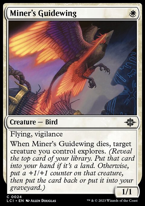 Miner's Guidewing, The Lost Caverns of Ixalan #24, Magic: The Gathering card