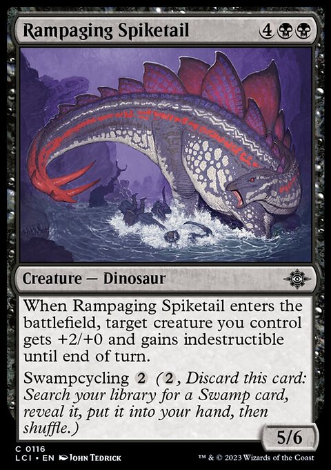 Rampaging Spiketail, The Lost Caverns of Ixalan #116, Magic: The Gathering card
