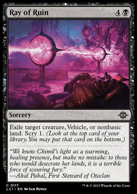 Ray of Ruin, The Lost Caverns of Ixalan #117, Magic: The Gathering card
