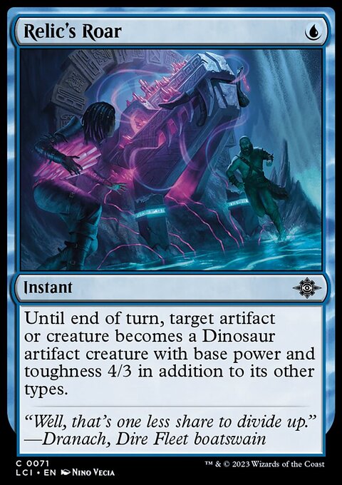 Relic's Roar, The Lost Caverns of Ixalan #71, Magic: The Gathering card