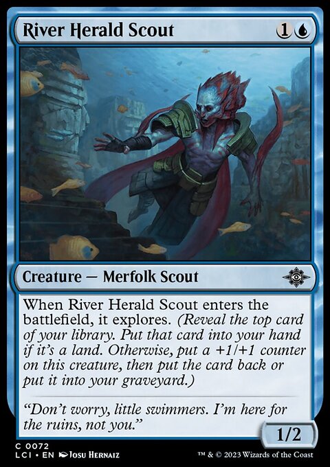 River Herald Scout, The Lost Caverns of Ixalan #72, Magic: The Gathering card