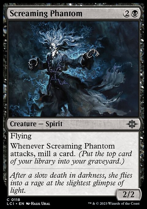 Screaming Phantom, The Lost Caverns of Ixalan #118, Magic: The Gathering card