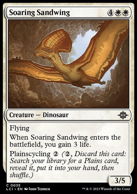 Soaring Sandwing, The Lost Caverns of Ixalan #35, Magic: The Gathering card