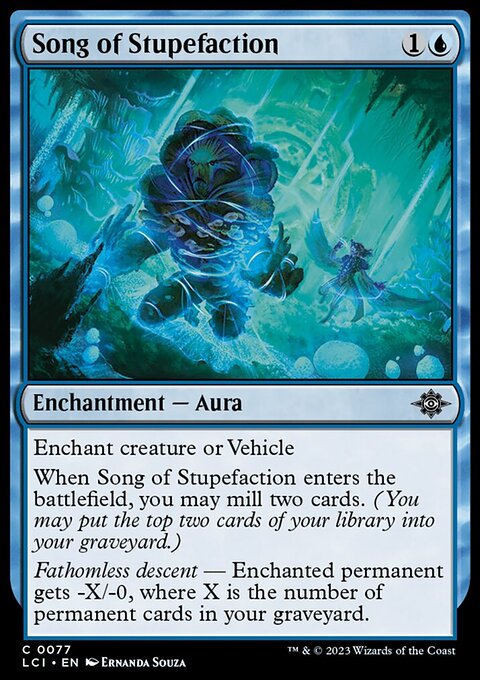Song of Stupefaction, The Lost Caverns of Ixalan #77, Magic: The Gathering card