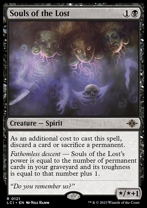 Souls of the Lost, The Lost Caverns of Ixalan #121, Magic: The Gathering card
