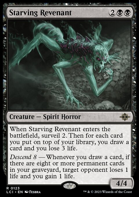 Starving Revenant, The Lost Caverns of Ixalan #123, Magic: The Gathering card