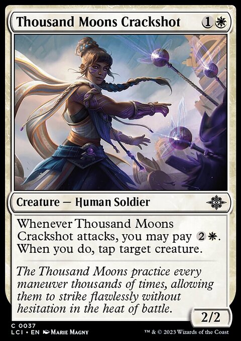Thousand Moons Crackshot, The Lost Caverns of Ixalan #37, Magic: The Gathering card