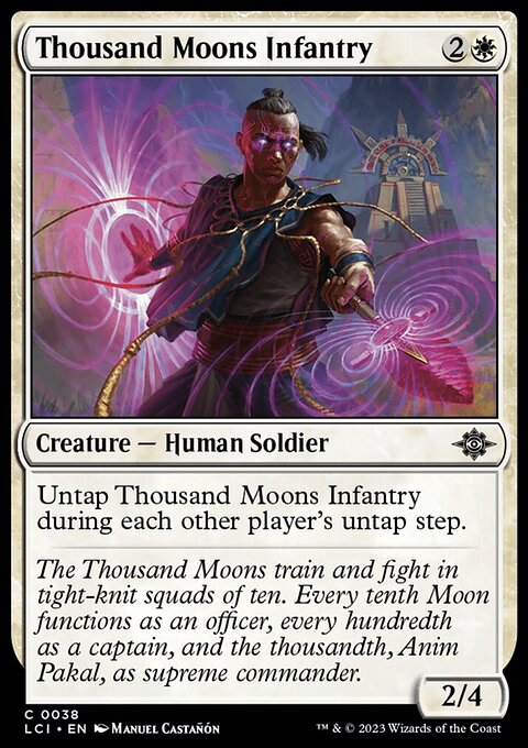 Thousand Moons Infantry, The Lost Caverns of Ixalan #38, Magic: The Gathering card