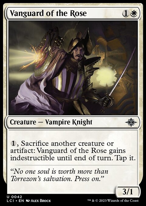 Vanguard of the Rose, The Lost Caverns of Ixalan #42, Magic: The Gathering card