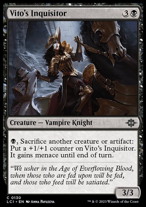 Vito's Inquisitor, The Lost Caverns of Ixalan #130, Magic: The Gathering card