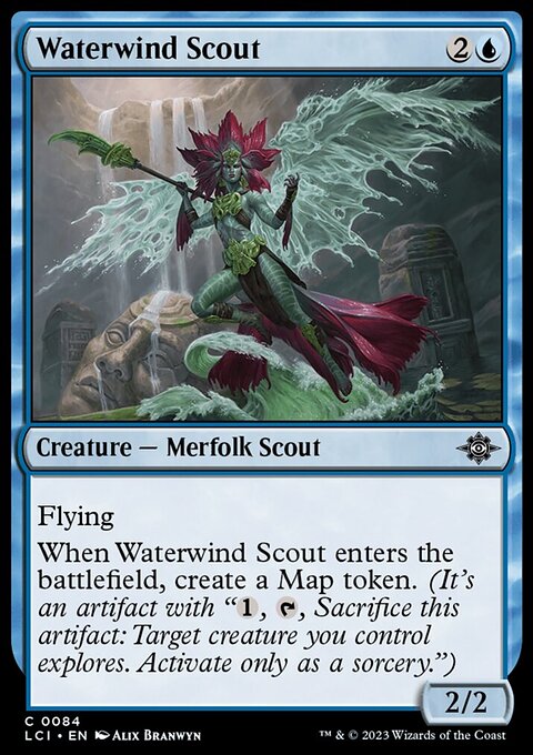 Waterwind Scout, The Lost Caverns of Ixalan #84, Magic: The Gathering card