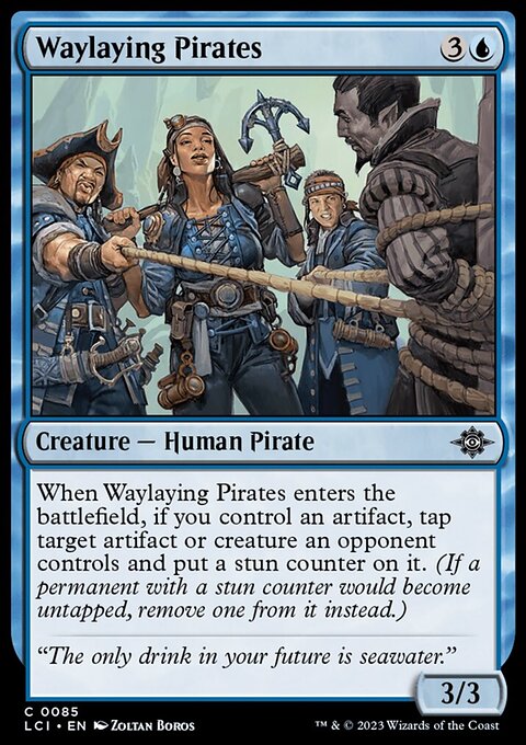 Waylaying Pirates, The Lost Caverns of Ixalan #85, Magic: The Gathering card