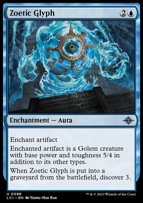 Zoetic Glyph, The Lost Caverns of Ixalan #86, Magic: The Gathering card
