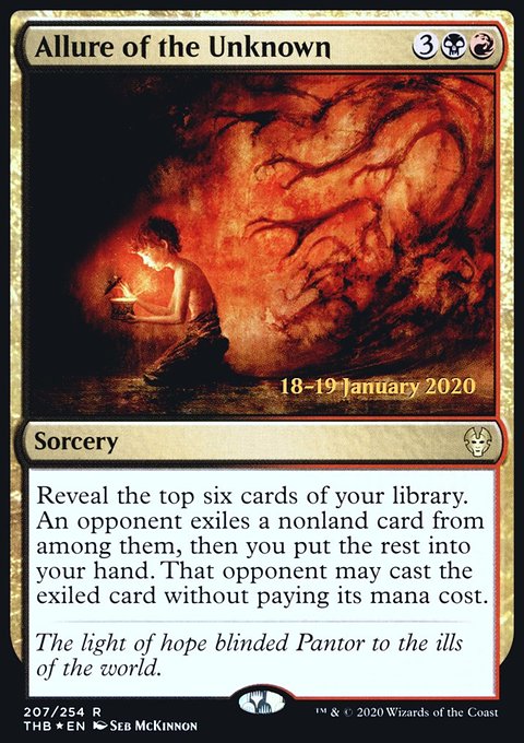 Allure of the Unknown, Theros Beyond Death Promos #207s, Magic: The Gathering card