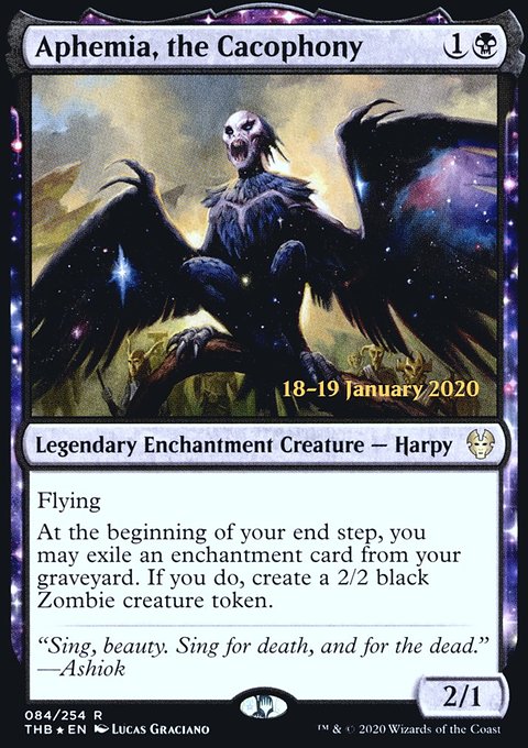 Aphemia, the Cacophony, Theros Beyond Death Promos #84s, Magic: The Gathering card