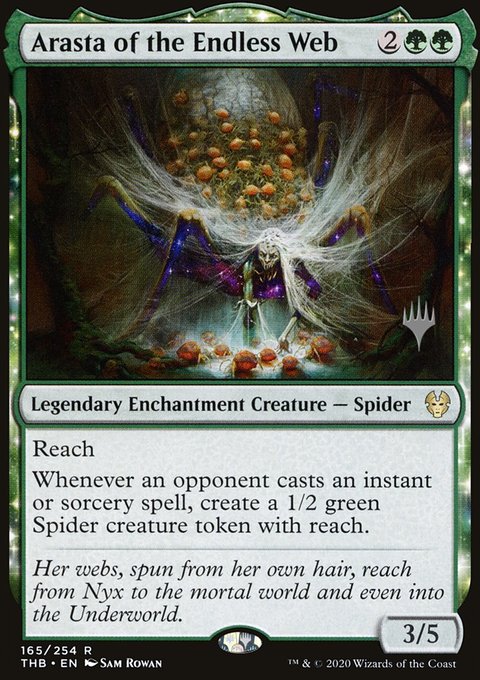Arasta of the Endless Web, Theros Beyond Death Promos #165p, Magic: The Gathering card