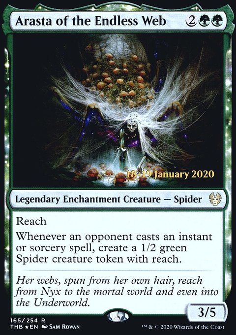 Arasta of the Endless Web, Theros Beyond Death Promos #165s, Magic: The Gathering card