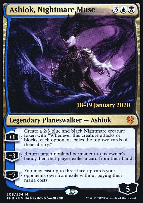 Ashiok, Nightmare Muse, Theros Beyond Death Promos #208s, Magic: The Gathering card
